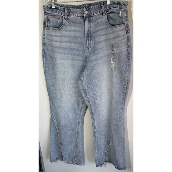 NWT American Eagle Curvy 90s Bootcut Jeans Plus Size 20 Stretch High Rise Casual - Picture 1 of 15
